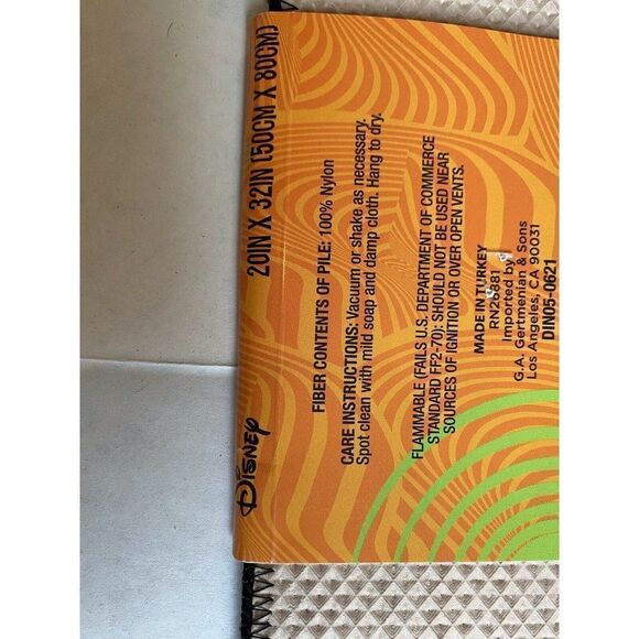 Disney Mickey Minnie Pumpkin Trick Or Treat Rug - Picture 6 of 7